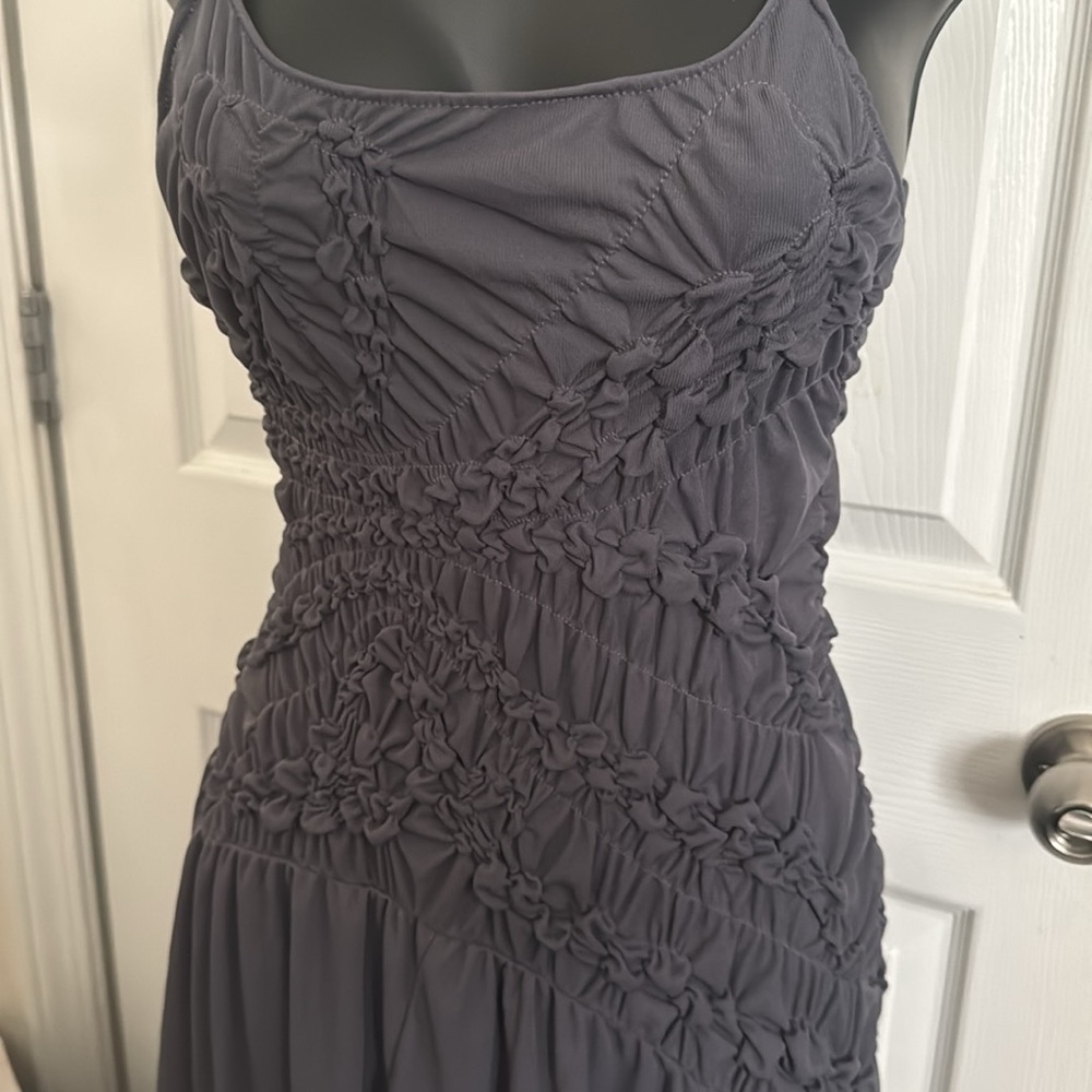 NWT🔥Zara Asymmetric Hem Midi Dress | L - Picture 6 of 10